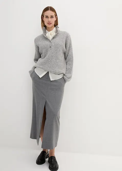 Pull oversize en mélange laine et alpaga, bonprix