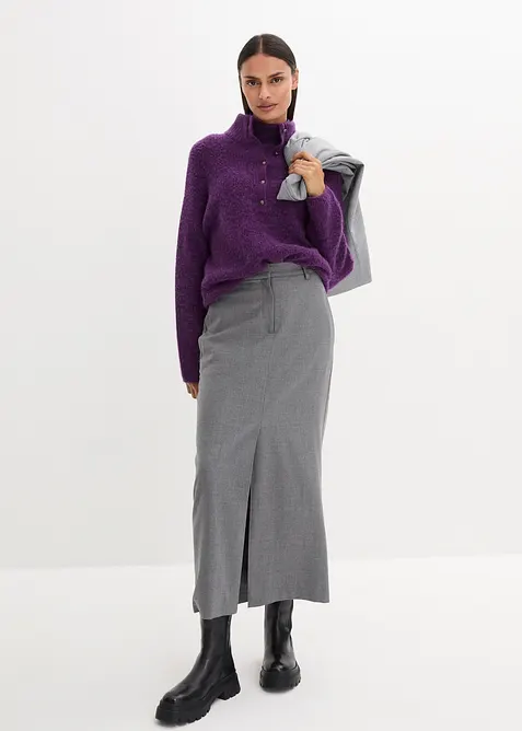 Pull oversize en mélange laine et alpaga, bonprix