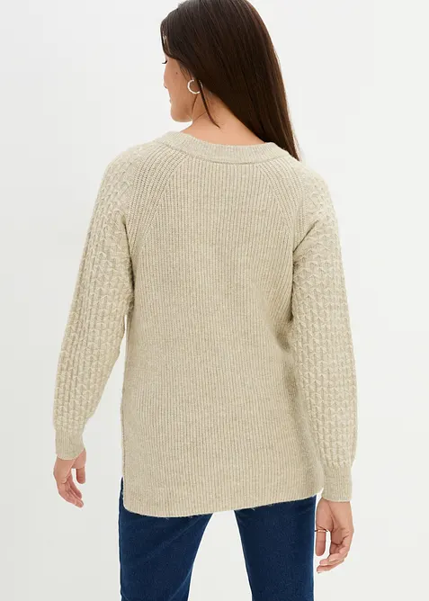 Pull de grossesse et d'allaitement en maille chaude, bonprix