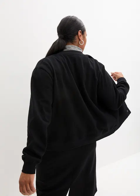 Blouson boutonn&eacute; en molleton, bonprix