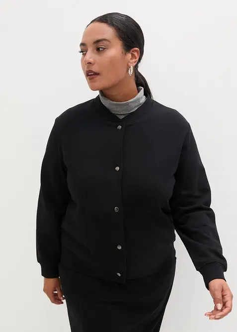 Blouson boutonn&eacute; en molleton, bonprix