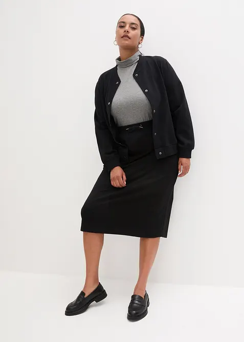 Blouson boutonn&eacute; en molleton, bonprix