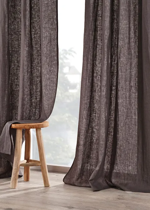 Rideau en lin (1 pce), bonprix