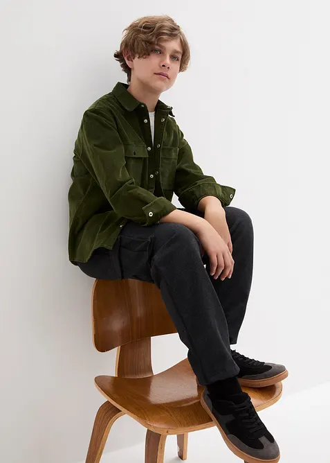 Pantalon de jogging à poches cargo en coton mélangé, bonprix