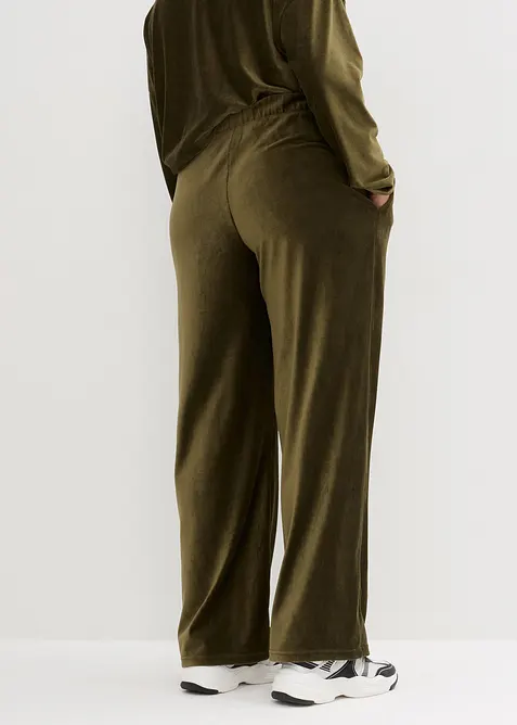 Pantalon velours c&ocirc;tel&eacute; &agrave; taille &eacute;lastiqu&eacute;e, bonprix
