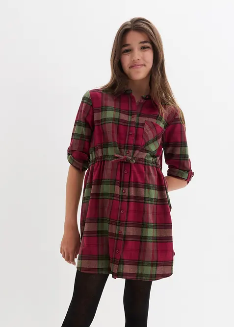 Robe-chemise en flanelle, bonprix