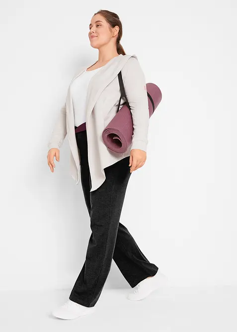 Lot de 2 pantalons de sport, bootcut, bonprix