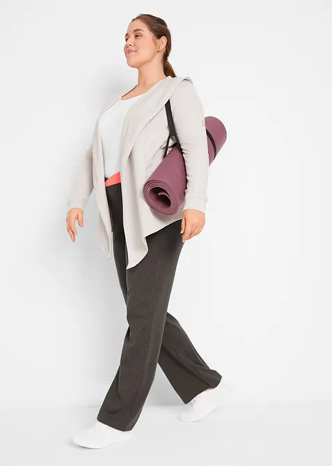 Lot de 2 pantalons de sport, bootcut, bonprix