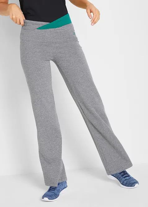 Lot de 2 pantalons de sport, bootcut, bonprix