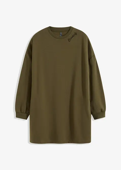 Robe molletonnée oversize, bonprix