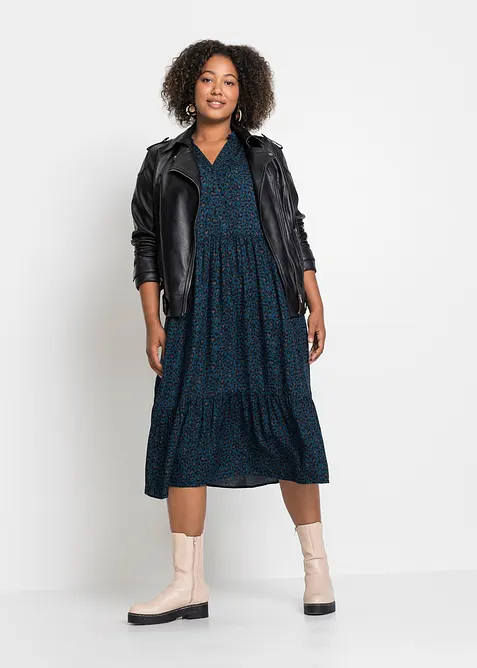 Robe midi en viscose, bonprix