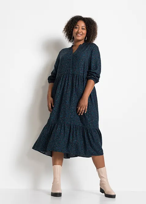 Robe midi en viscose, bonprix