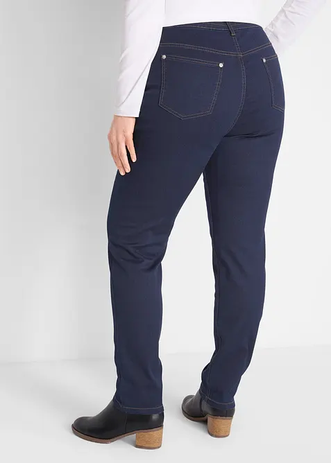 Pantalon slim taille mi-haute &eacute;lastiqu&eacute;e, bonprix
