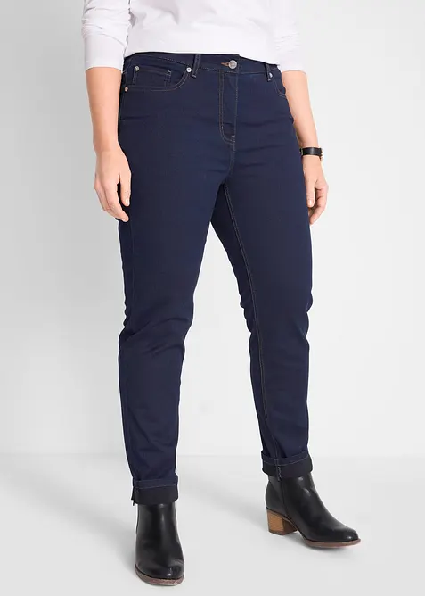 Pantalon slim taille mi-haute &eacute;lastiqu&eacute;e, bonprix