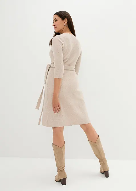 Robe de grossesse/d’allaitement en maille ultra douce à manches 3/4, bonprix