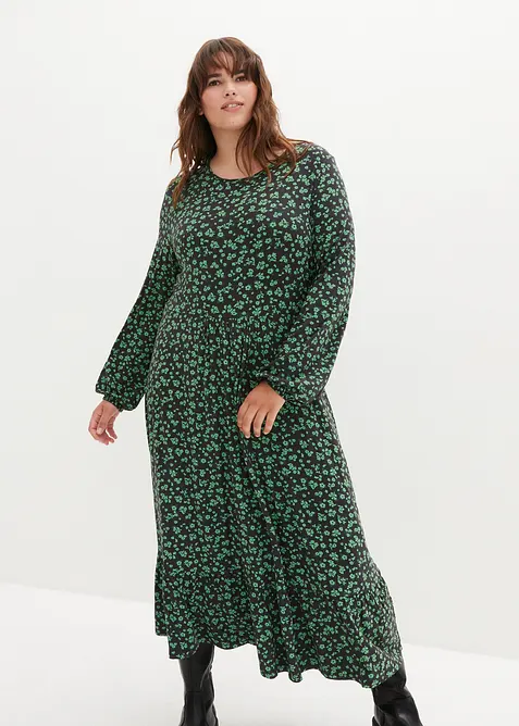 Robe fluide en jersey de viscose mélangée, bonprix