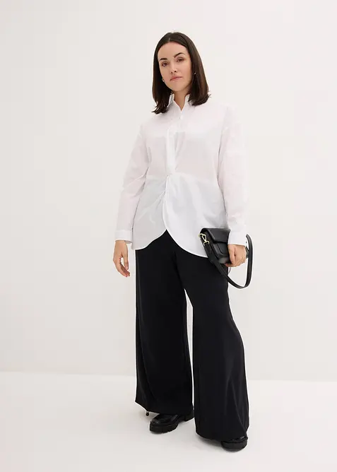 Chemisier long derrière 100% coton, bonprix