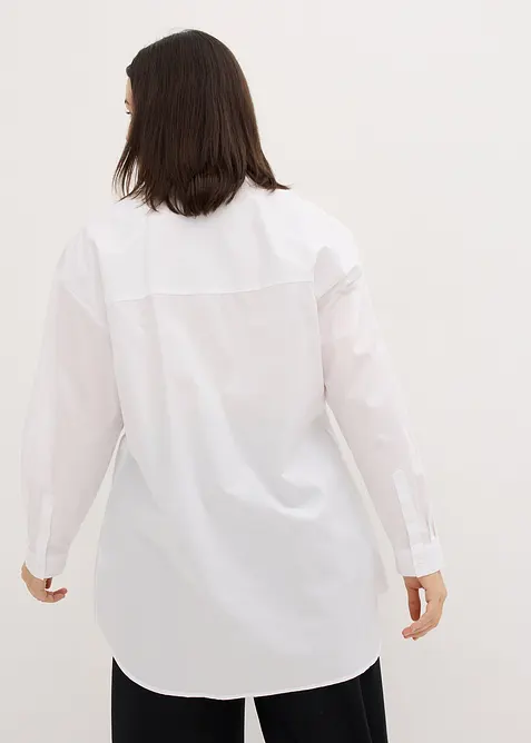 Chemisier long derrière 100% coton, bonprix