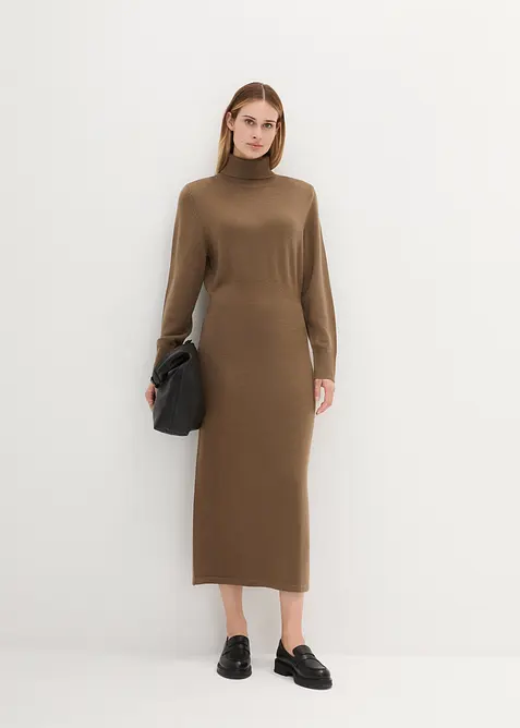 Robe pull en laine m&eacute;rinos, bonprix