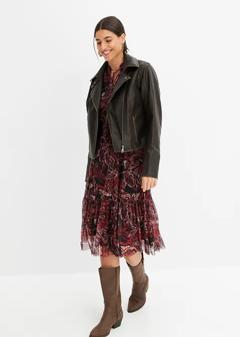 Robe midi en mesh, bonprix