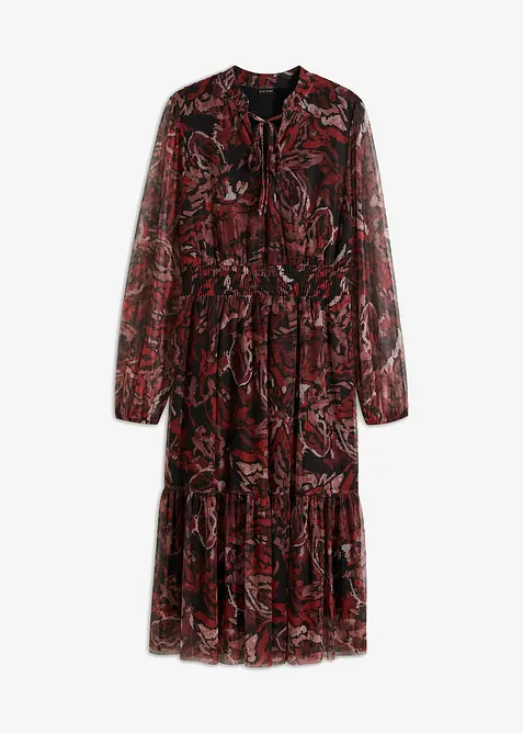 Robe midi en mesh, bonprix