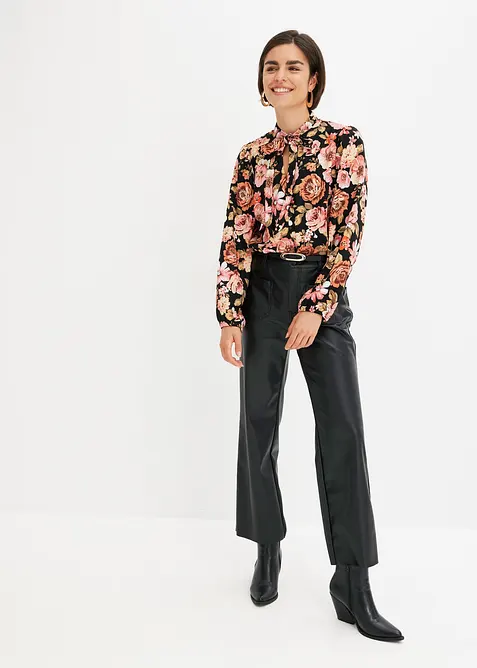 Chemisier imprim&eacute; &agrave; lavalli&egrave;re, bonprix