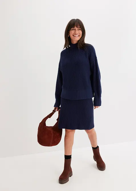 Pull oversize 100% coton, bonprix