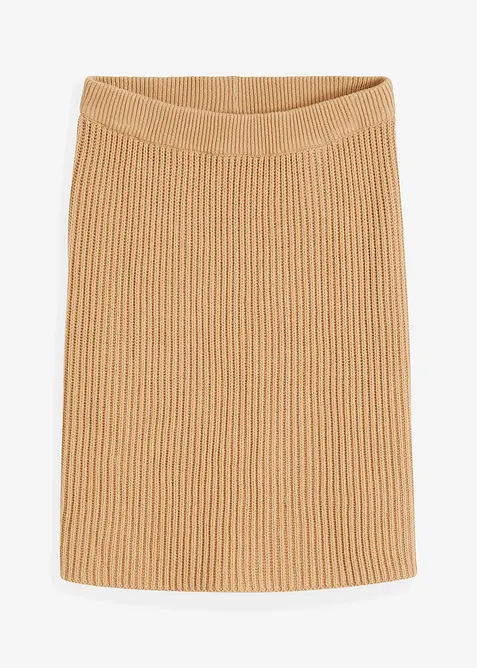 Jupe en maille 100% coton, bonprix