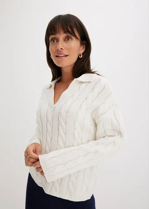 Pull oversize doux contenant du cachemire, bonprix
