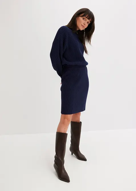 Jupe en maille 100% coton, bonprix