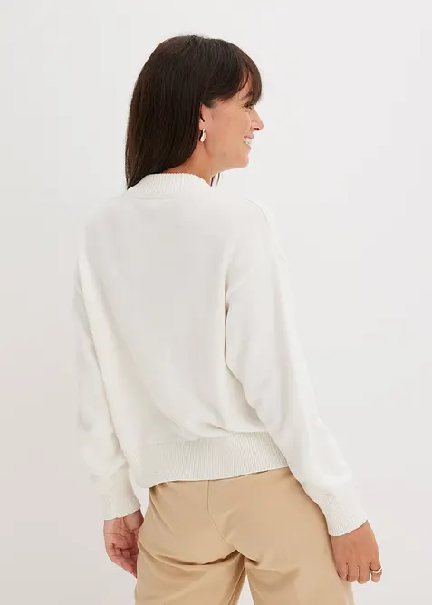 Gilet en maille 100% coton, bonprix