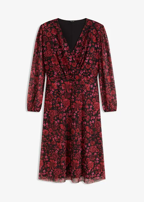 Robe en jersey et mesh, bonprix