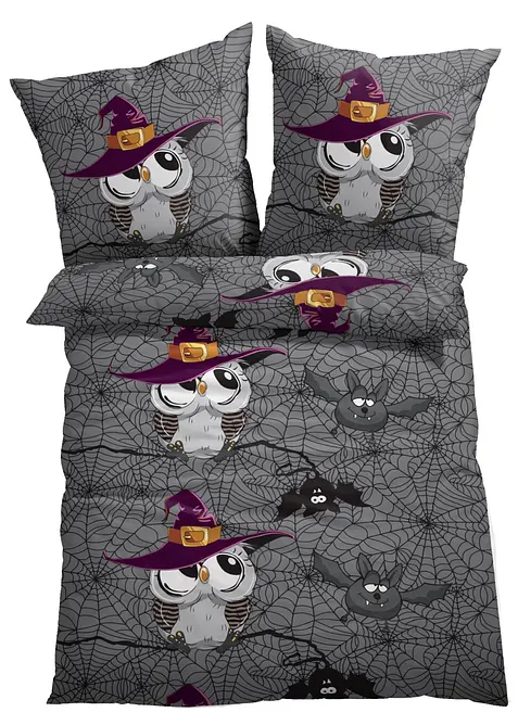 Parure de lit motif chouettes, bonprix