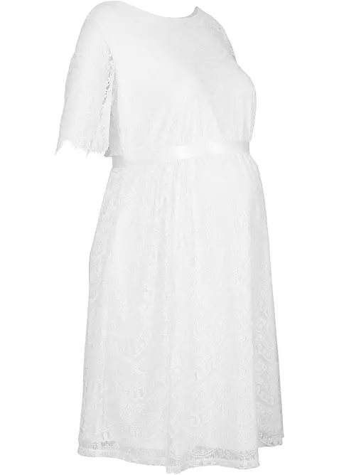 Robe de mariée de grossesse en dentelle avec fonction allaitement, bonprix