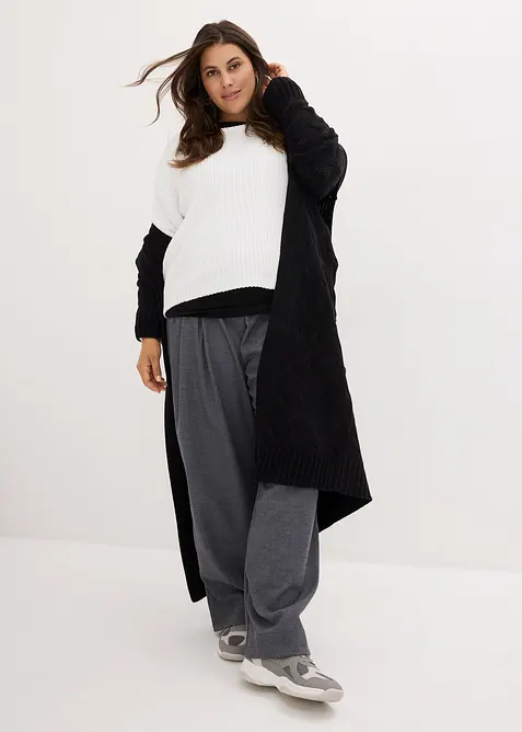 Pull oversize en maille chenille toute douce, bonprix