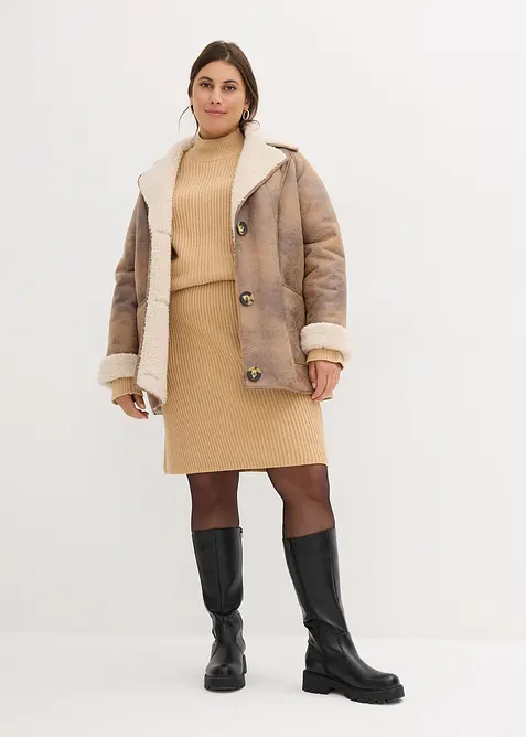 Jupe en maille 100% coton, bonprix