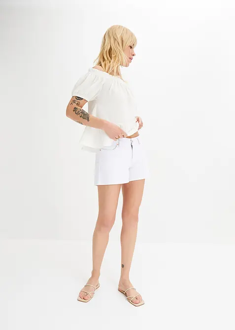 Short en jean, taille mi-haute, bonprix