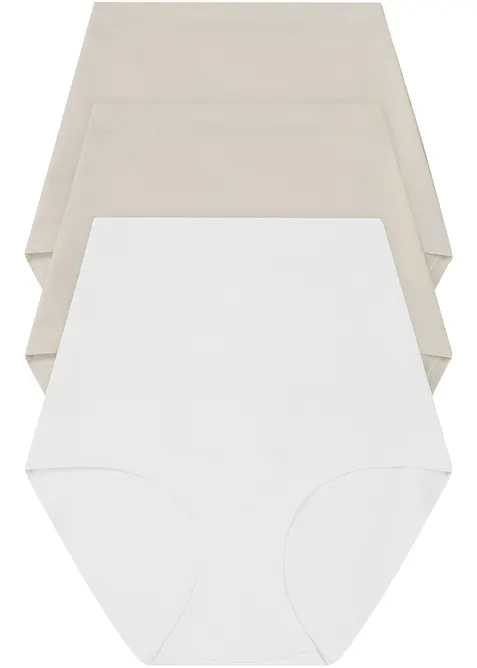 Lot de 3 culottes sculptantes, maintien mod&eacute;r&eacute;, bonprix