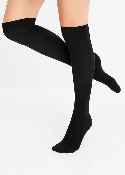 Lot de 3 chaussettes hautes en modal, bonprix