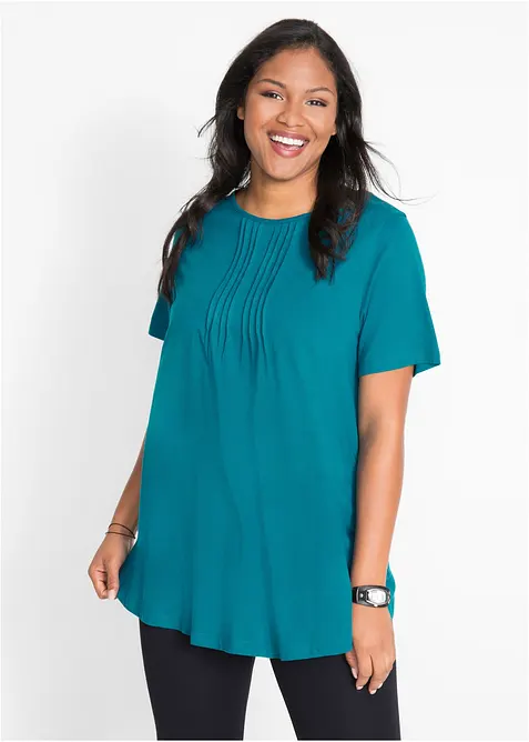 T-shirt évasé, manches courtes, bonprix