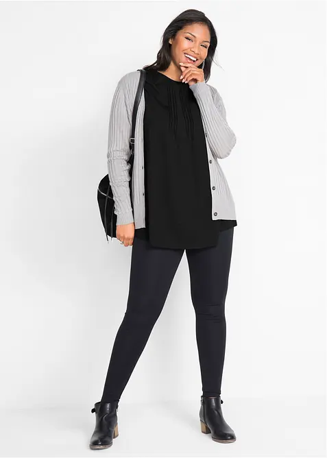 T-shirt évasé, manches courtes, bonprix