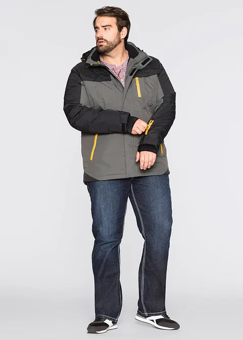 Parka imperméable en matière technique à capuche amovible, bonprix