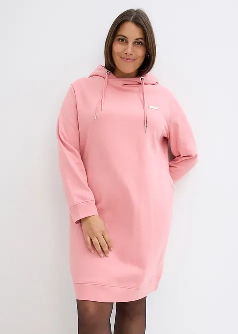 Robe sweat &agrave; capuche, bonprix