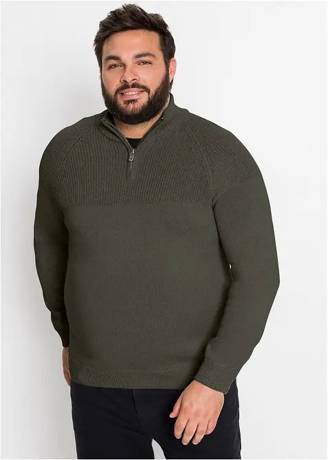 Pull camionneur doux en coton mélangé, bonprix