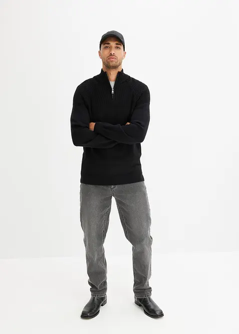 Pull camionneur doux en coton mélangé, bonprix