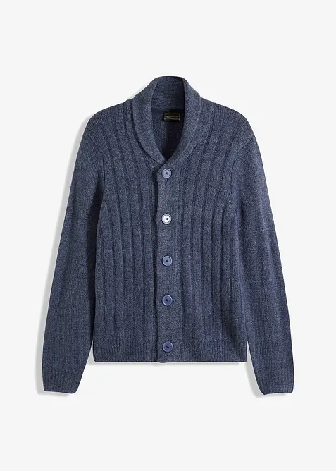 Gilet en maille à motif côtelé, bonprix