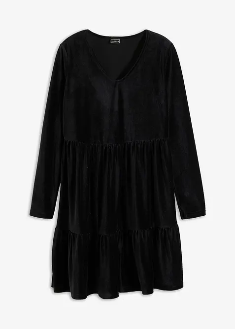 Robe courte en velours extensible, bonprix