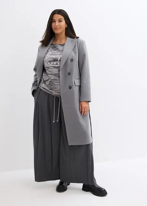 T-shirt manches longues en coton extensible, bonprix