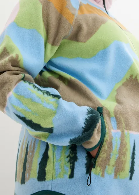 Veste polaire avec poches zippées, bonprix