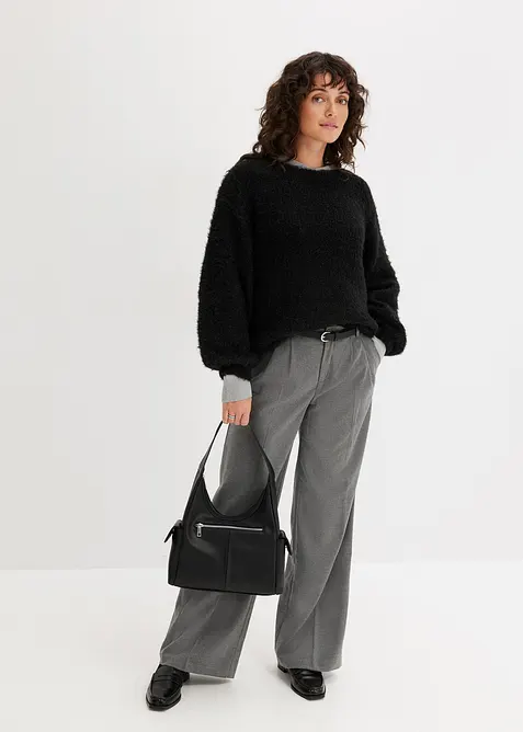 Pull oversize en fil moelleux, bonprix